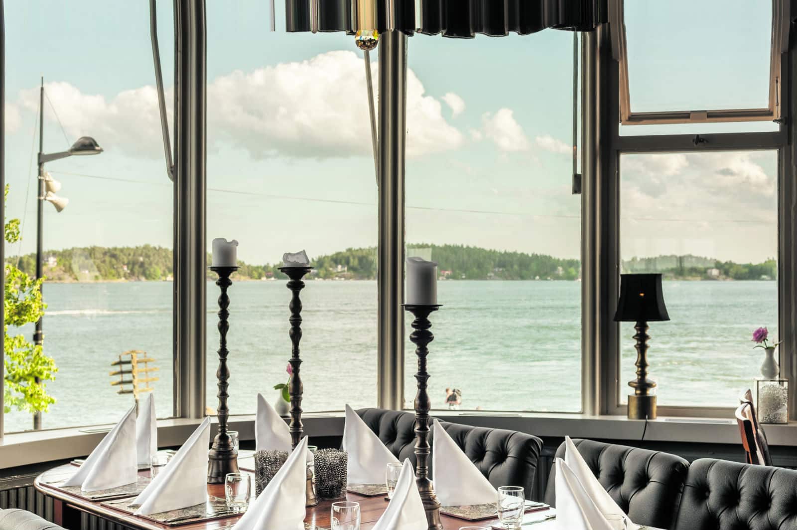 waxholm hotell Matsalen bord m utsikt