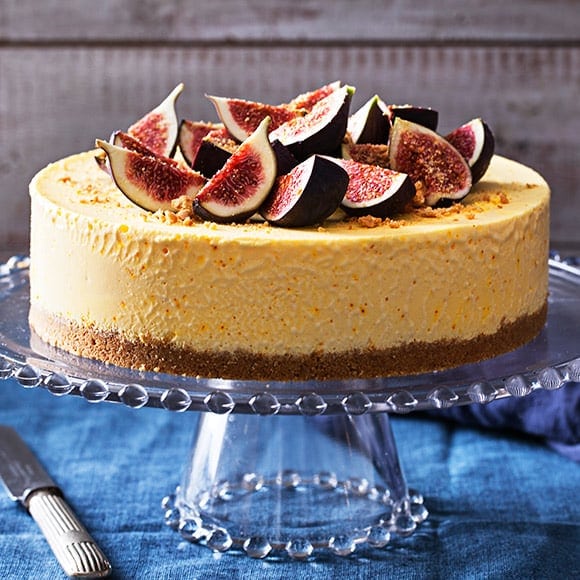 fryst cheesecake med saffran