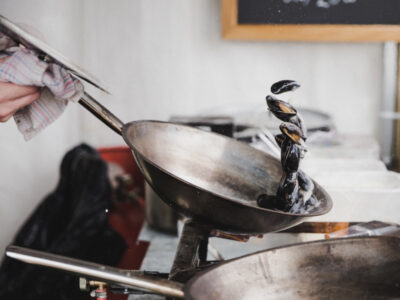 pan street food cooking food frying