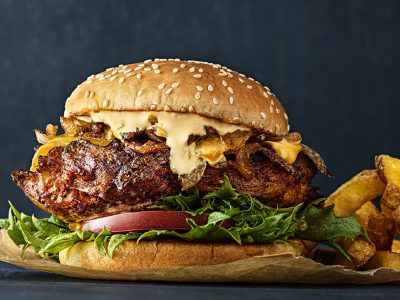 Hamburgare på KycklingSteak Ranch